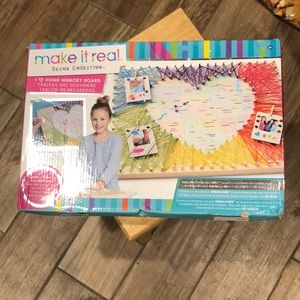 I “Heart” Home Memory Board USA MapPins Craft for Kids